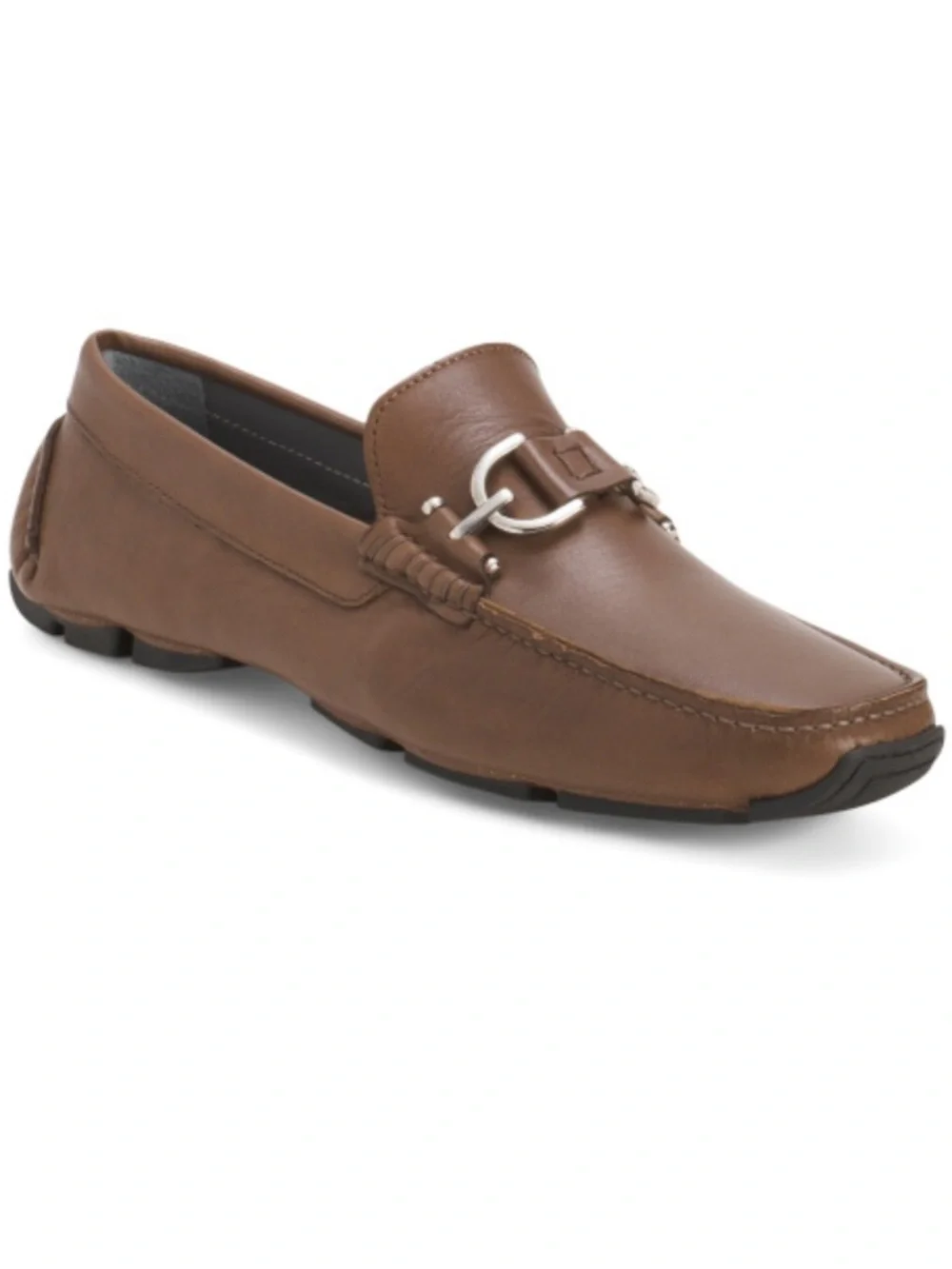 DONALD PLINER Leather Dacio Loafers With Metal Bit
